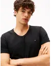 Tommy Hilfiger Heren Katoenen T-Shirt - Basic ondershirts korte mouw - V-hals