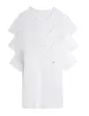 Tommy Hilfiger Heren Katoenen T-Shirt - Basic ondershirts korte mouw - V-hals