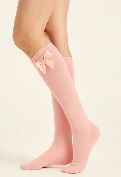 Yellowmoon kinder/dames kniekous 1 paar - Strik - Hoge katoenen sokken Yellowmoon kinder/dames kniekous 1 paar - Strik - Hoge katoenen sokken