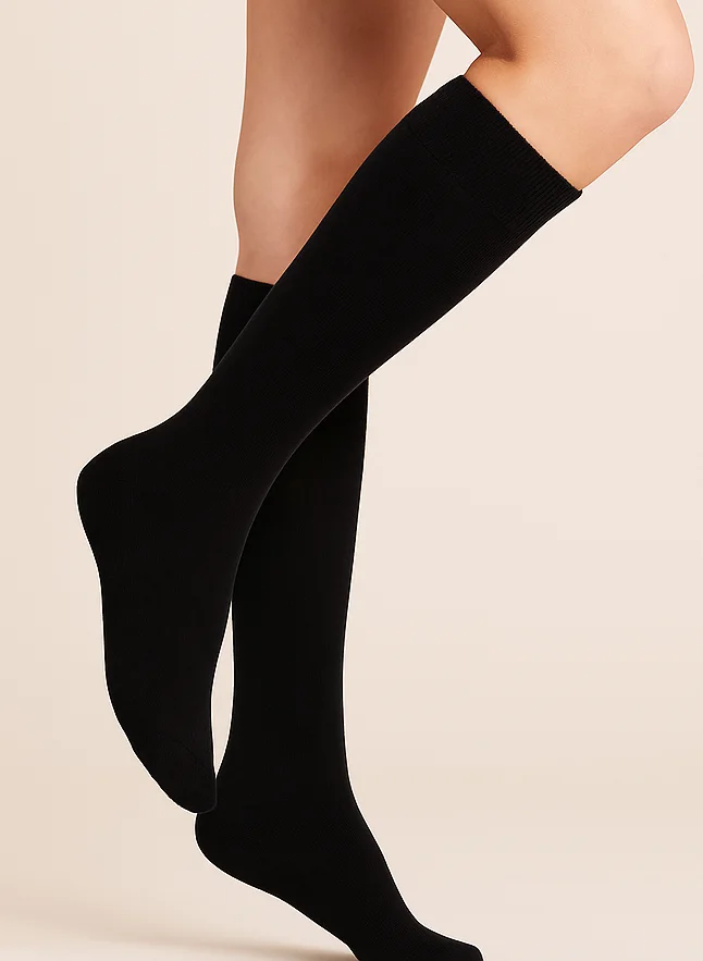 Teckel 2-paar dames kniekous - Katoen