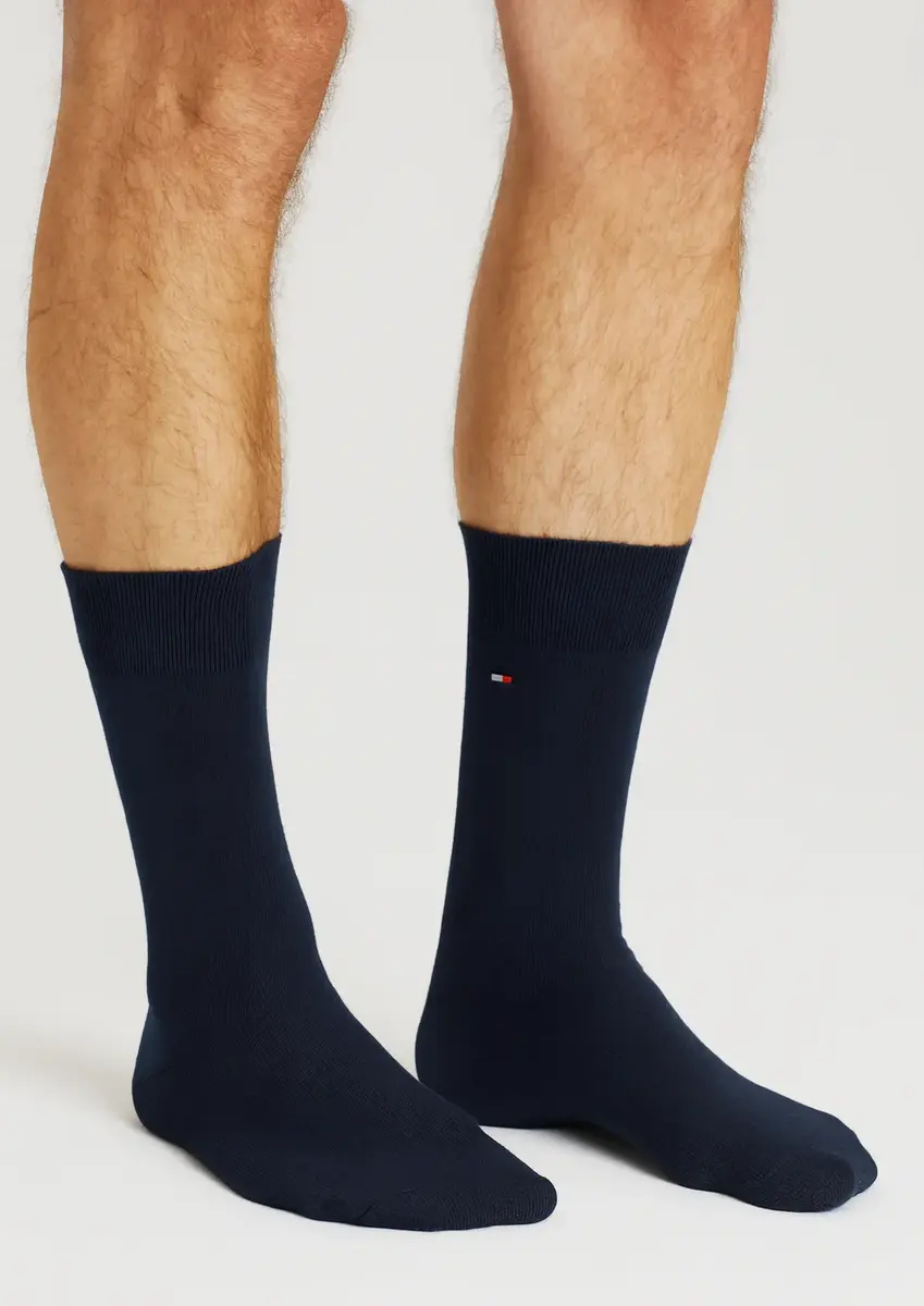 Tommy Hilfiger 2-pack sokken - Hoge Heren viscose sokken