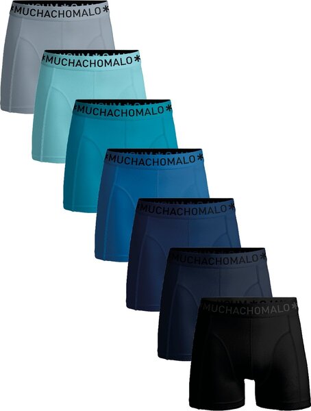 Muchachomalo 7-Pack Heren Boxershort - Solid - Voordeelverpakking - Multipack boxershorts