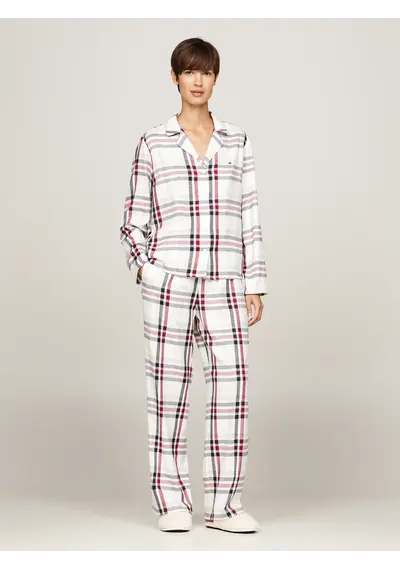 Tommy Hilfiger Dames flanellen Pyjama - Giftset Tommy Hilfiger Dames flanellen Pyjama - Giftset