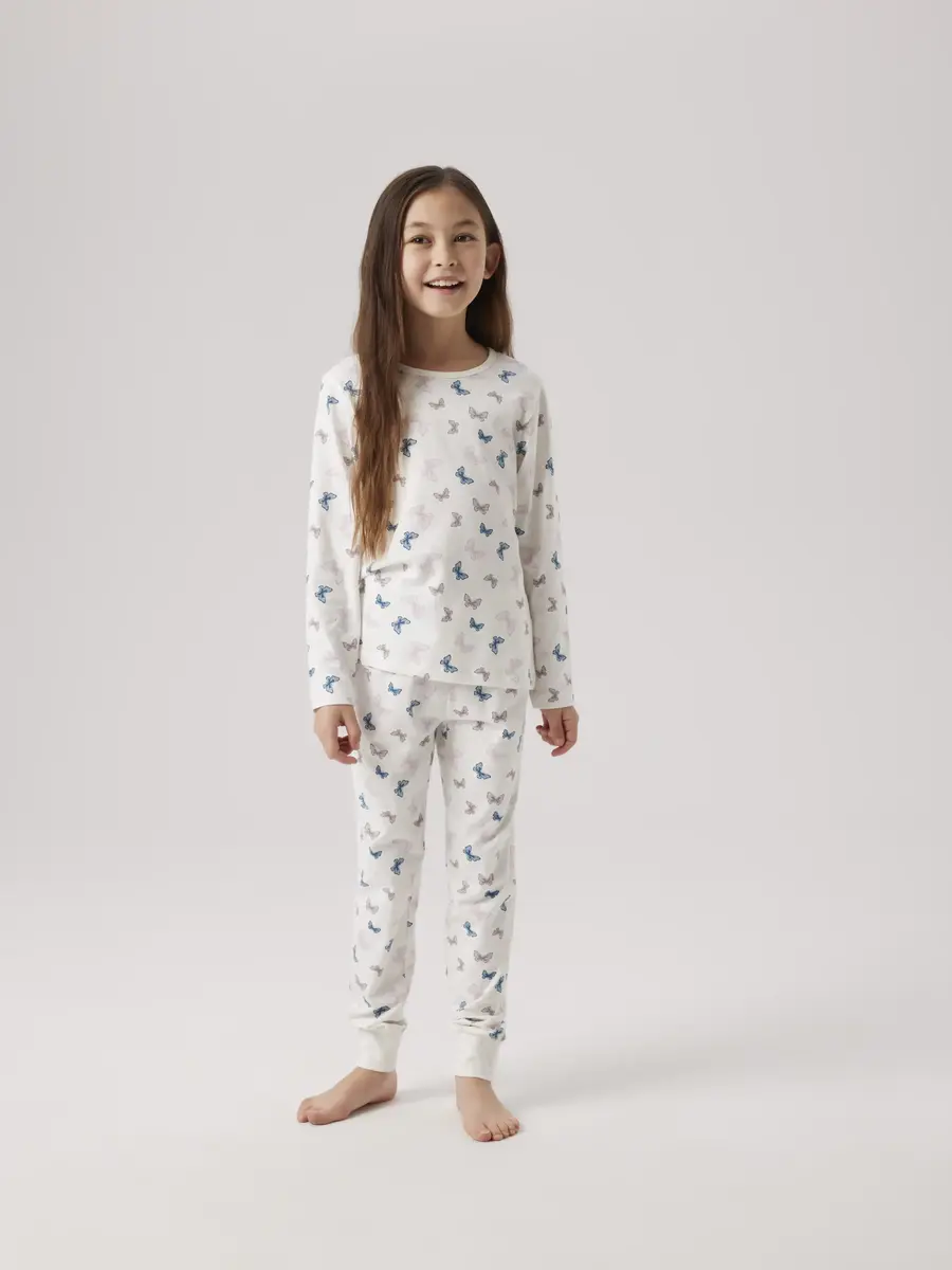Name it kinder-meisjes pyjama katoen - butterfly
