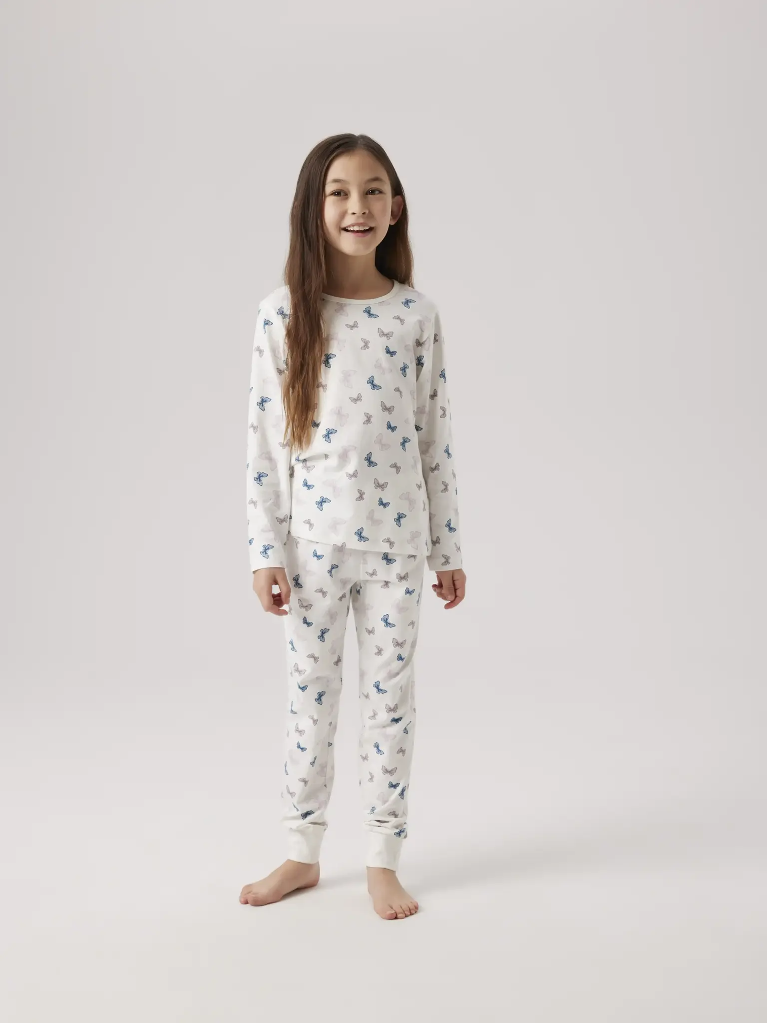 Name it kinder-meisjes pyjama katoen - butterfly