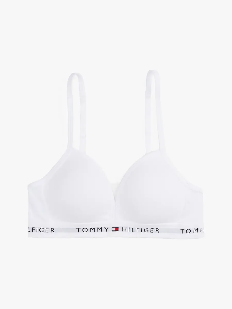 Tommy Hilfiger meisjes Triangle BH - Voorgevormd - Katoenen bralette Tommy Hilfiger meisjes Triangle BH - Voorgevormd - Katoenen bralette