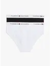 Tommy Hilfiger 2-pak meisjes slips- Zwart/wit -  Meisjes onderbroeken