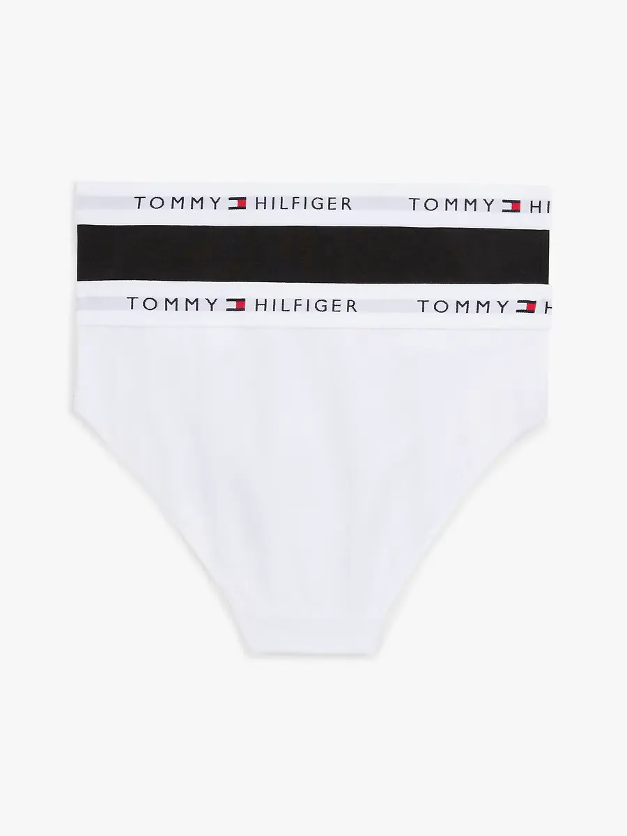 Tommy Hilfiger 2-pak meisjes slips- Zwart/wit - Meisjes onderbroeken Tommy Hilfiger 2-pak meisjes slips- Zwart/wit - Meisjes onderbroeken