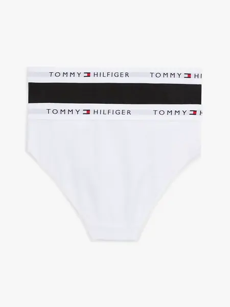 Tommy Hilfiger 2-pak meisjes slips- Zwart/wit -  Meisjes onderbroeken Tommy Hilfiger 2-pak meisjes slips- Zwart/wit -  Meisjes onderbroeken