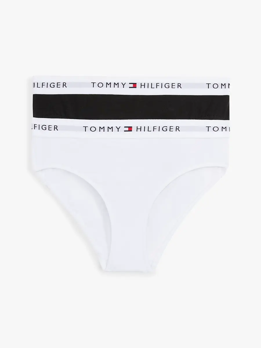 Tommy Hilfiger 2-pak meisjes slips- Zwart/wit - Meisjes onderbroeken