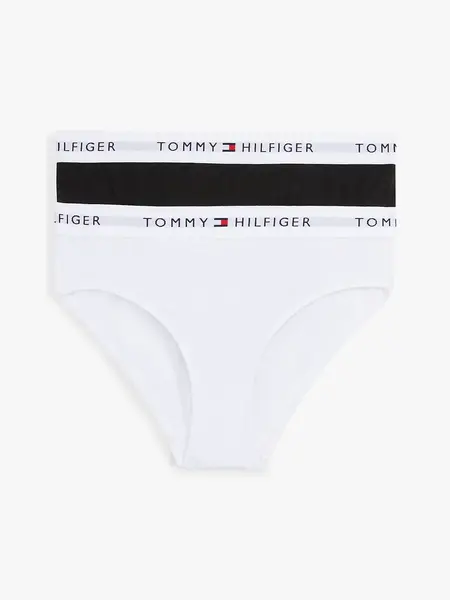 Tommy Hilfiger 2-pak meisjes slips- Zwart/wit -  Meisjes onderbroeken
