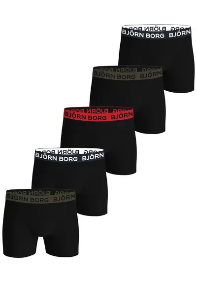 Bjorn Borg 5-Pack heren boxershorts - Core Bjorn Borg 5-Pack heren boxershorts - Core