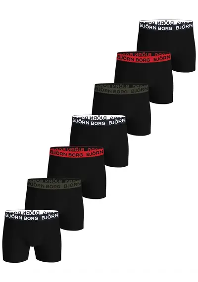 Bjorn Borg 7-pack heren boxershort -  Cotton stretch Bjorn Borg 7-pack heren boxershort -  Cotton stretch