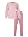 Tenderness fleece dames pyjama - Pink - roze warme winter pyjama