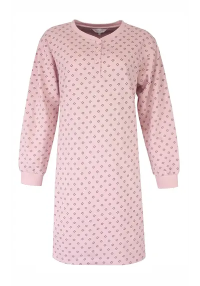 Tenderness fleece dames nachthemd lange mouw - Pink Tenderness fleece dames nachthemd lange mouw - Pink