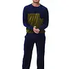 Pastunette velours Heren pyjama - Adventure - Warme winter pyjama maat