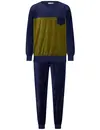 Pastunette velours Heren pyjama - Adventure - Warme winter pyjama maat