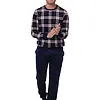 Pastunette Heren Fleece pyjama - Ruit - Warme winter pyjama mannen