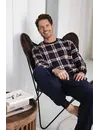 Pastunette Heren Fleece pyjama - Ruit - Warme winter pyjama mannen
