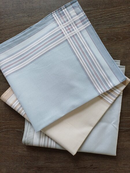 Tiseco 12 stuks Heren zakdoeken dikke kwaliteit 3B - Tiseco 12 stuks Heren zakdoeken dikke kwaliteit 3B -