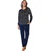 Pastunette Fleece dames pyjama - Moonlite - Warme winter pyjama - Donkerblauw