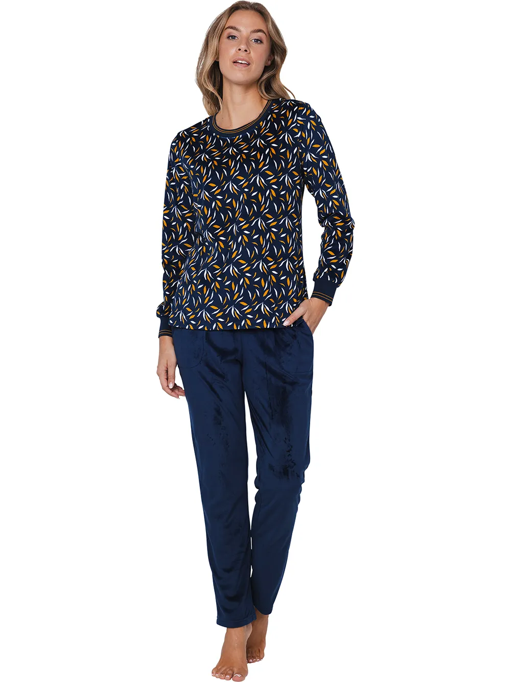 Pastunette Fleece dames pyjama - Moonlite