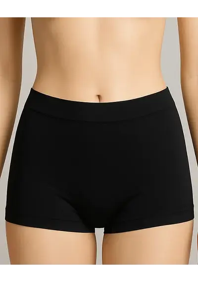 Perini dames boxer high waist elastische katoen - Naadloos - High waist Perini dames boxer high waist elastische katoen - Naadloos - High waist