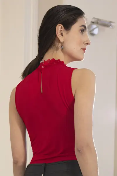 Nina von C dames Kanten Top - Blazershirt - Zonder mouw