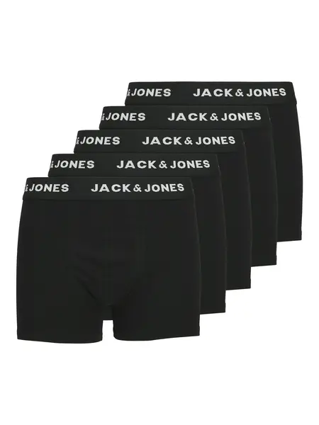 Jack & Jones 5-pack jongens boxershorts - Electric Blue - Zwarte jonges onderbroeken katoen