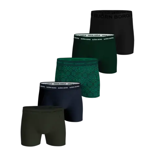 Bjorn Borg 5-Pack heren boxershorts - Cotton Stretch - X-mas Bjorn Borg 5-Pack heren boxershorts - Cotton Stretch - X-mas