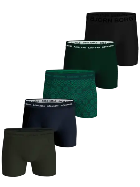 Bjorn Borg 5-Pack heren boxershorts - Cotton Stretch - X-mas