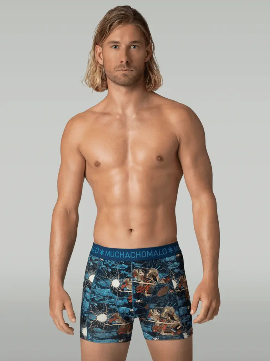 Muchachomalo 12-Pack Heren Boxershort -  Golden - Multipack katoenen heren onderbroeken - Voordeelverpakking muchachomalo onderbroeken