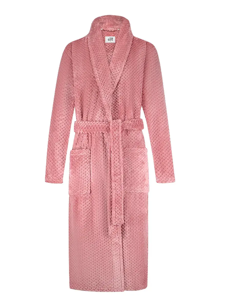 Ten Cate dames badjas Fleece - Rose Dot