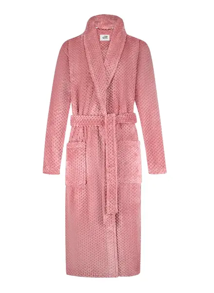 Ten Cate dames badjas Fleece - Rose Dot