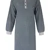 Tenderness badstof dames nachthemd lange mouw - Petrol