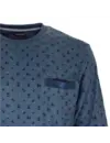 Paul Hopkins Badstof pyjama heren knoopsluitin - Blue Arrow