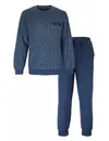 Paul Hopkins Badstof pyjama heren knoopsluitin - Blue Arrow