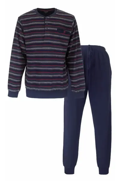 Paul Hopkins Badstof pyjama heren - Winter Blue