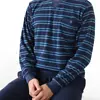 Paul Hopkins Badstof pyjama heren - Blue Stripe