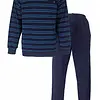 Paul Hopkins Badstof pyjama heren - Blue Stripe