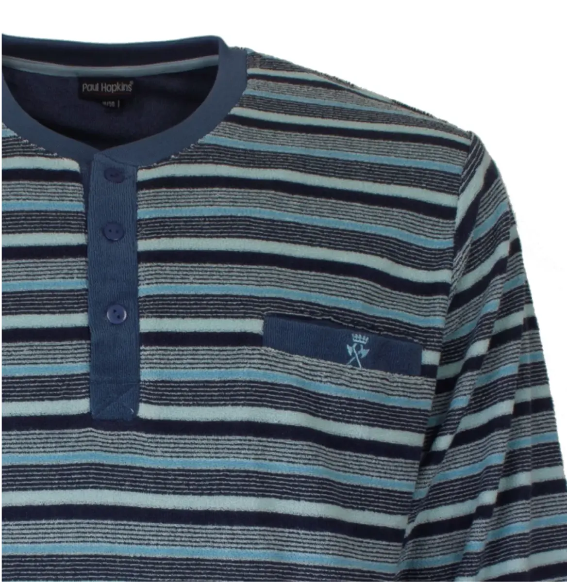 Paul Hopkins Badstof pyjama heren - Lightblue