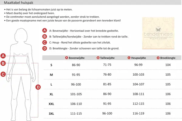 Tenderness dames pyjama Badstof - Purple