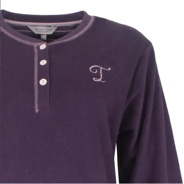 Tenderness dames pyjama Badstof - Purple