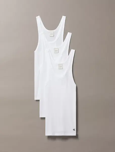 Calvin Klein 3-pack dames tank top - 100% katoen