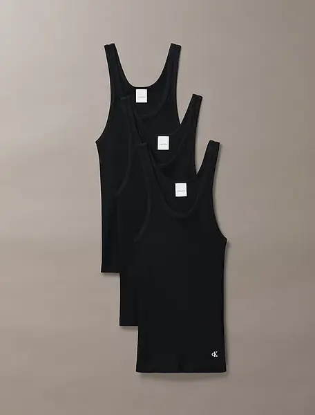 Calvin Klein 3-pack dames tank top - 100% katoen