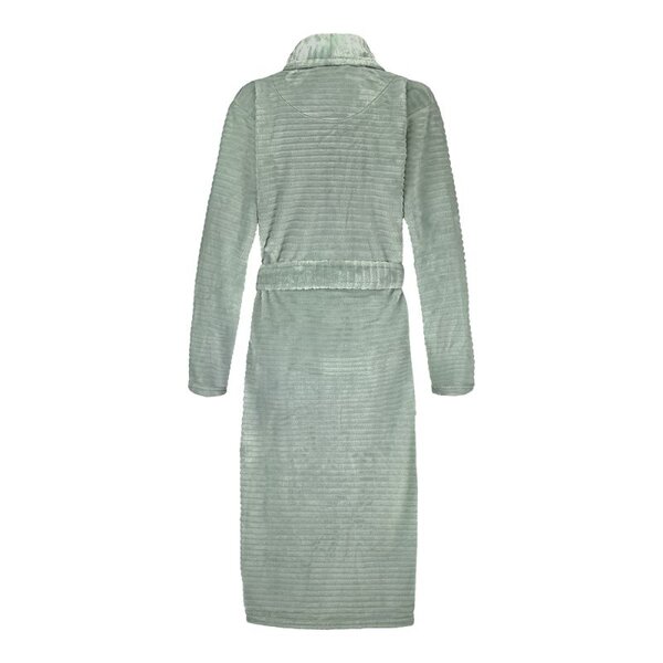 Ten Cate dames badjas Fleece - Minty Green Stipe