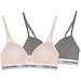 Calvin klein 2-pak meisjes Top - Triangle - Grijs/Roze