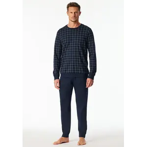 Schiesser heren pyjama extra lang - Blauw Ruit- NOS - Schiesser heren pyjama extra lang - Blauw Ruit- NOS -