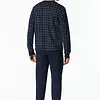 Schiesser heren pyjama extra lang - Blauw Ruit- NOS -