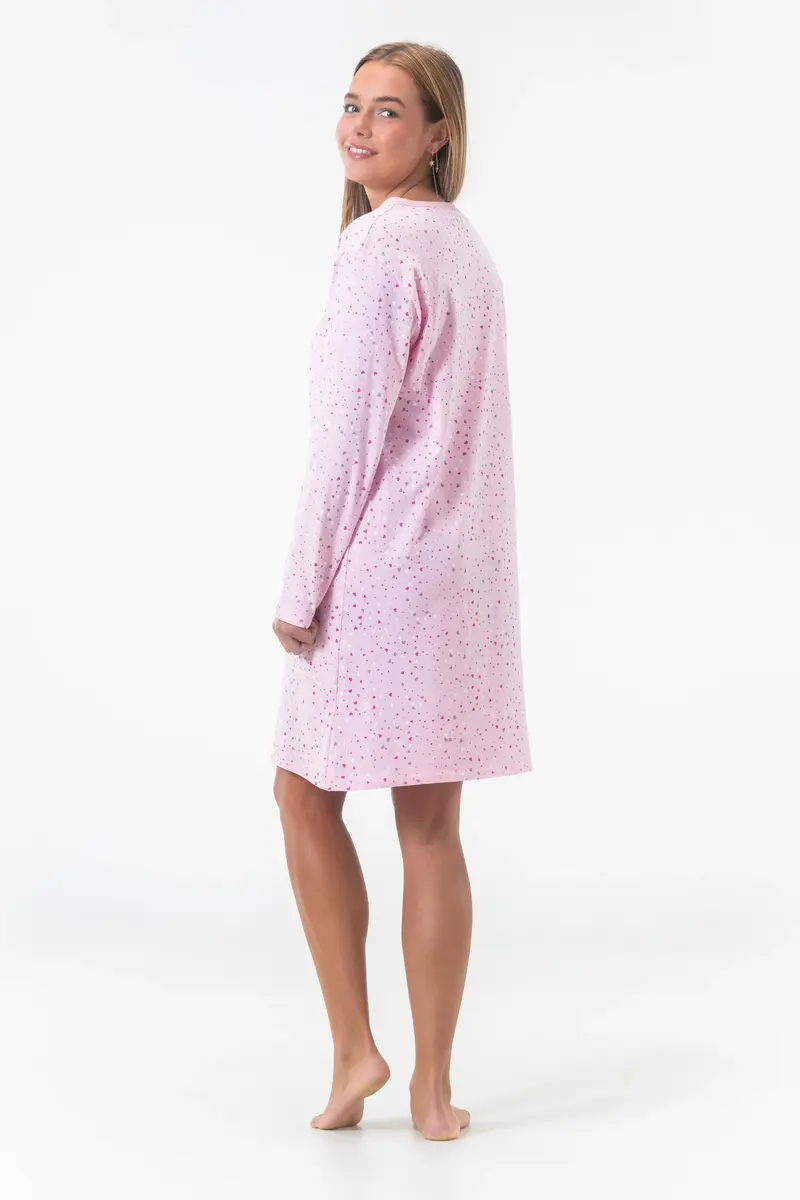 Gaubert dames nachthemd lange mouw - Katoen